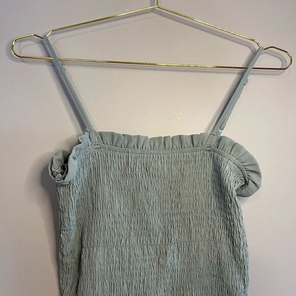 Stitch Fix Papermoon Blue-Green Smocked Mini Dress - Picture 10 of 10